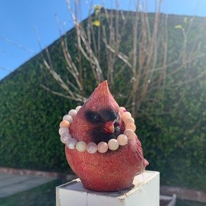Bracelet: Pastel Pink and Purple Flower Agate